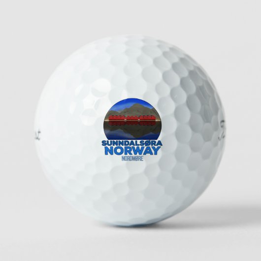 Sunndalsøra Nordmøre Noorwegen Golfballen (Voorkant)