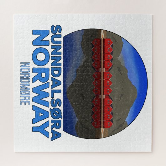 Sunndalsøra Nordmøre Noorwegen Legpuzzel (Horizontaal)