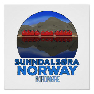 Sunndalsøra Nordmøre Noorwegen Perfect Poster