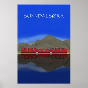Sunndalsøra Nordmøre Noorwegen Poster