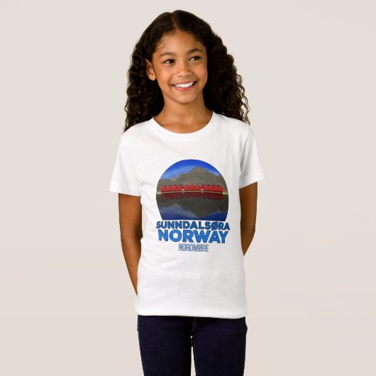 Sunndalsøra Nordmøre Noorwegen T-shirt (Voorkant volledig)