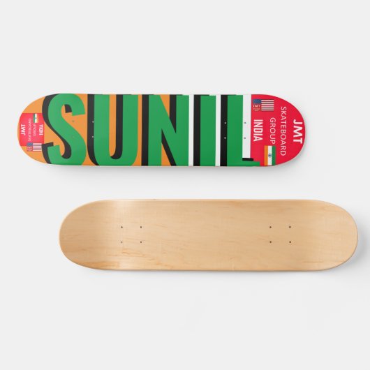 SUNNIL JMT INDIA 7 3/4" Skateboard Deck (Horizontaal)