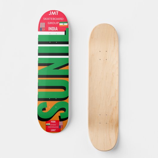SUNNIL JMT INDIA 7 3/4" Skateboard Deck (Voorkant)
