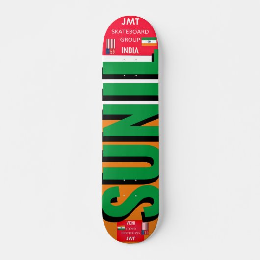 SUNNIL JMT INDIA 7 3/4" Skateboard Deck (Voorkant)