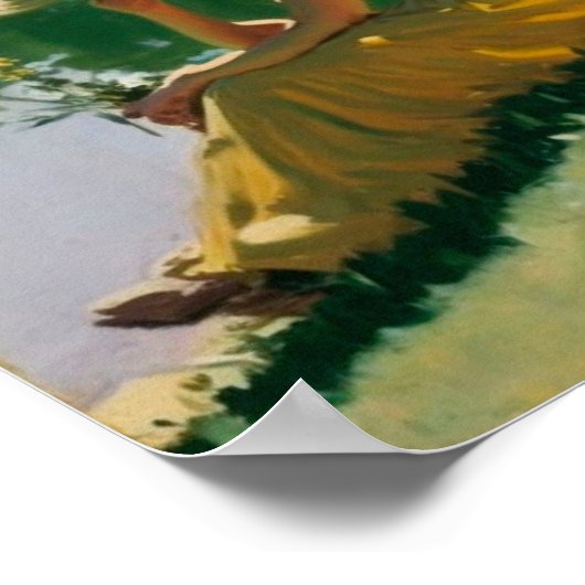 Sunning lakeside poster (Hoek)