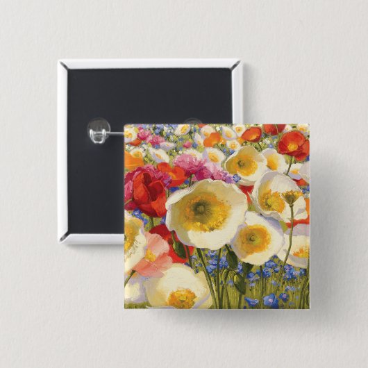 Sunny Abundance Vierkante Button 5,1 Cm (Voorkant /achterkant)