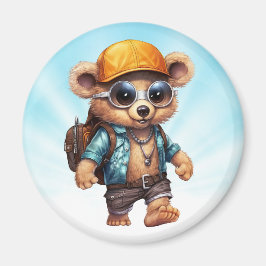 Sunny Adventures met Beachy Beer - Klaar voor Plez Magneet