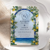 Sunny Amalfi Lemon Grove Wedding Kaart