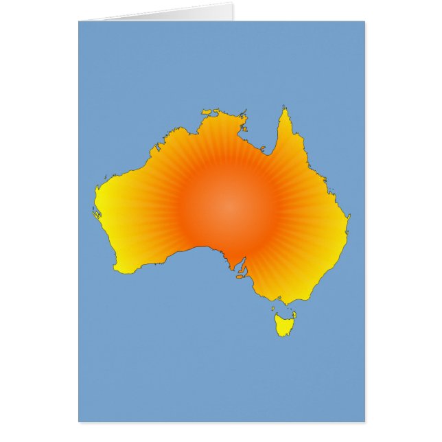 Sunny Australia Map (Voorkant)