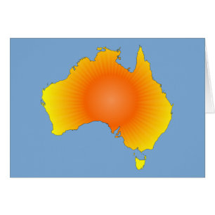 Sunny Australia Map