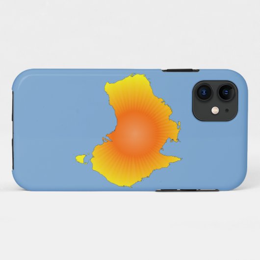 Sunny Australia Map Case-Mate iPhone Case (Achterkant (horizontaal))