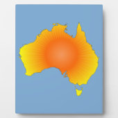 Sunny Australia Map Fotoplaat (Voorkant)