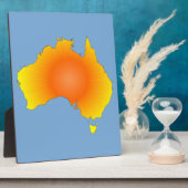 Sunny Australia Map Fotoplaat (Zijkant)