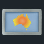 Sunny Australia Map Gesp<br><div class="desc">Een zonnige versie voor de Australische kaart. Afbeelding in geel en oranje. Blauwe achtergrond in geselecteerde afbeeldingen.</div>