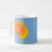 Sunny Australia Map Koffiemok (Voorkant links)