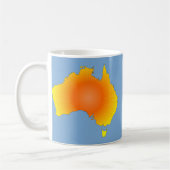 Sunny Australia Map Koffiemok (Links)