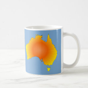 Sunny Australia Map Koffiemok