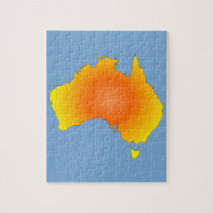 Sunny Australia Map Legpuzzel