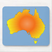 Sunny Australia Map Muismat (Voorkant)