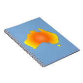 Sunny Australia Map Notitieboek (Rechterzijde)