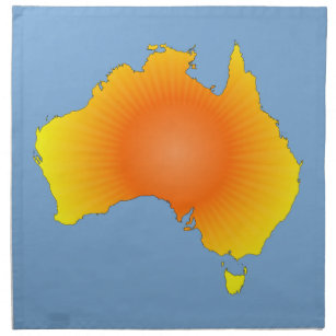Sunny Australia Map Servet
