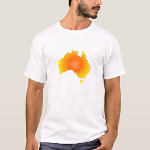 Sunny Australia Map T-shirt