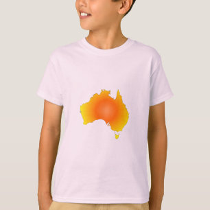 Sunny Australia Map T-shirt