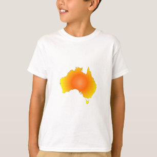 Sunny Australia Map T-shirt