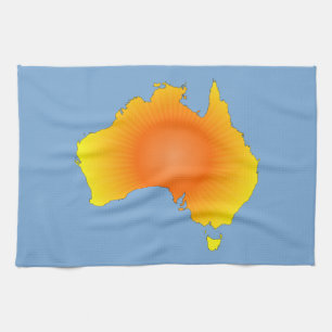 Sunny Australia Map Theedoek
