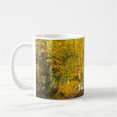 Sunny Autumn Forest - Gepersonaliseerde Thanksgivi Koffiemok (Links)