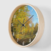 Sunny Autumn Walk - Aangepaste ronde muur (Hoek)