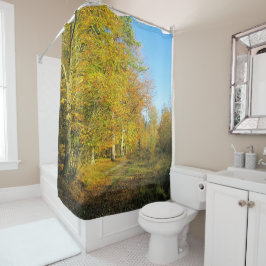 Sunny Autumn Walk - Gepersonaliseerd Douchegordijn