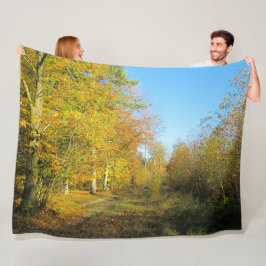 Sunny Autumn Walk - Gepersonaliseerd Fleece Deken