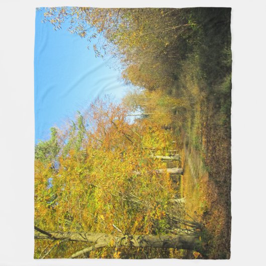 Sunny Autumn Walk - Gepersonaliseerd Fleece Deken (Voorkant)