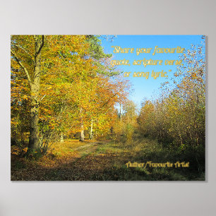Sunny Autumn Walk - Gepersonaliseerd Folie Afdrukken