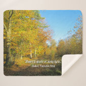 Sunny Autumn Walk - Gepersonaliseerd Sherpa Deken