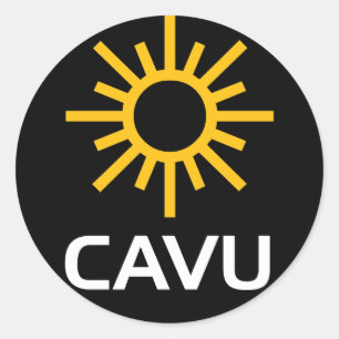 Sunny Aviation Lingo CAVU Ronde Sticker
