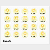 Sunny Aviation Lingo CAVU Ronde Sticker (Vel)