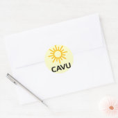 Sunny Aviation Lingo CAVU Ronde Sticker (Envelop)