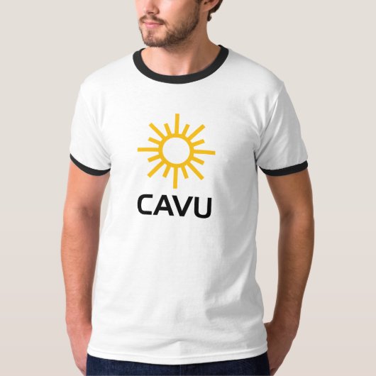 Sunny Aviation Lingo CAVU T-shirt (Voorkant)