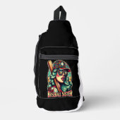 Sunny Batter: Koele honkbalzus Sling Bag (Voorkant)