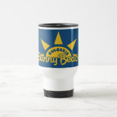 Sunny Beach BULGARIA aangepaste monogram & kleur m Reisbeker (Center)