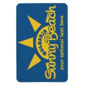 Sunny Beach BULGARIA aangepaste tekst & kleurenmag Magneet (Verticaal)