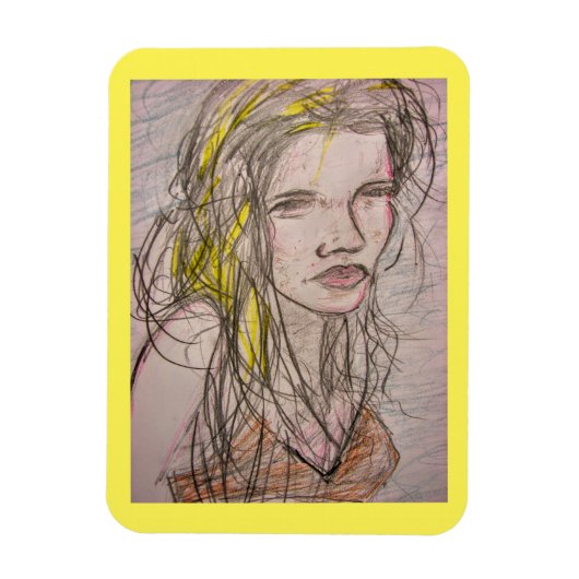 Sunny Beach Girl Magneet (Verticaal)