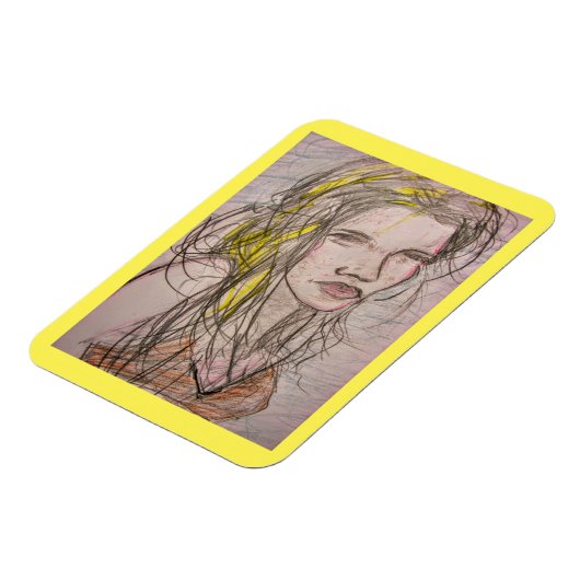 Sunny Beach Girl Magneet (Linkerzijde)