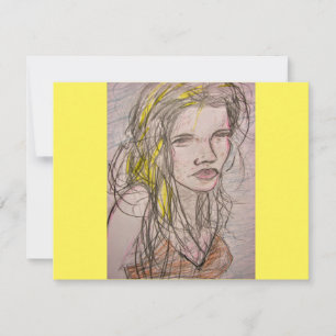 Sunny Beach Girl RSVP Kaartje