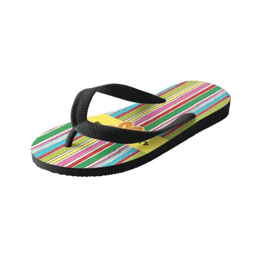 Sunny Beach Stripes Kinder Teenslippers (Schuin)