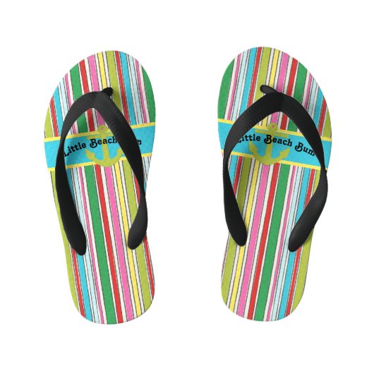 Sunny Beach Stripes Kinder Teenslippers (Voetbed)