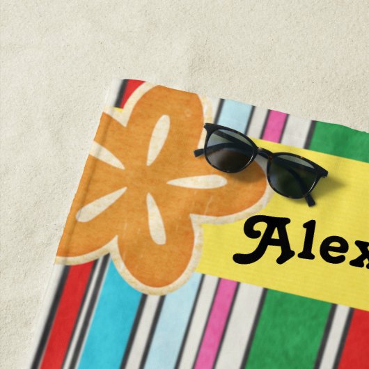 Sunny Beach Stripes Strandlaken (In situ)