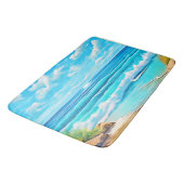 Sunny Beach Waves Design Badmat (Gekanteld)